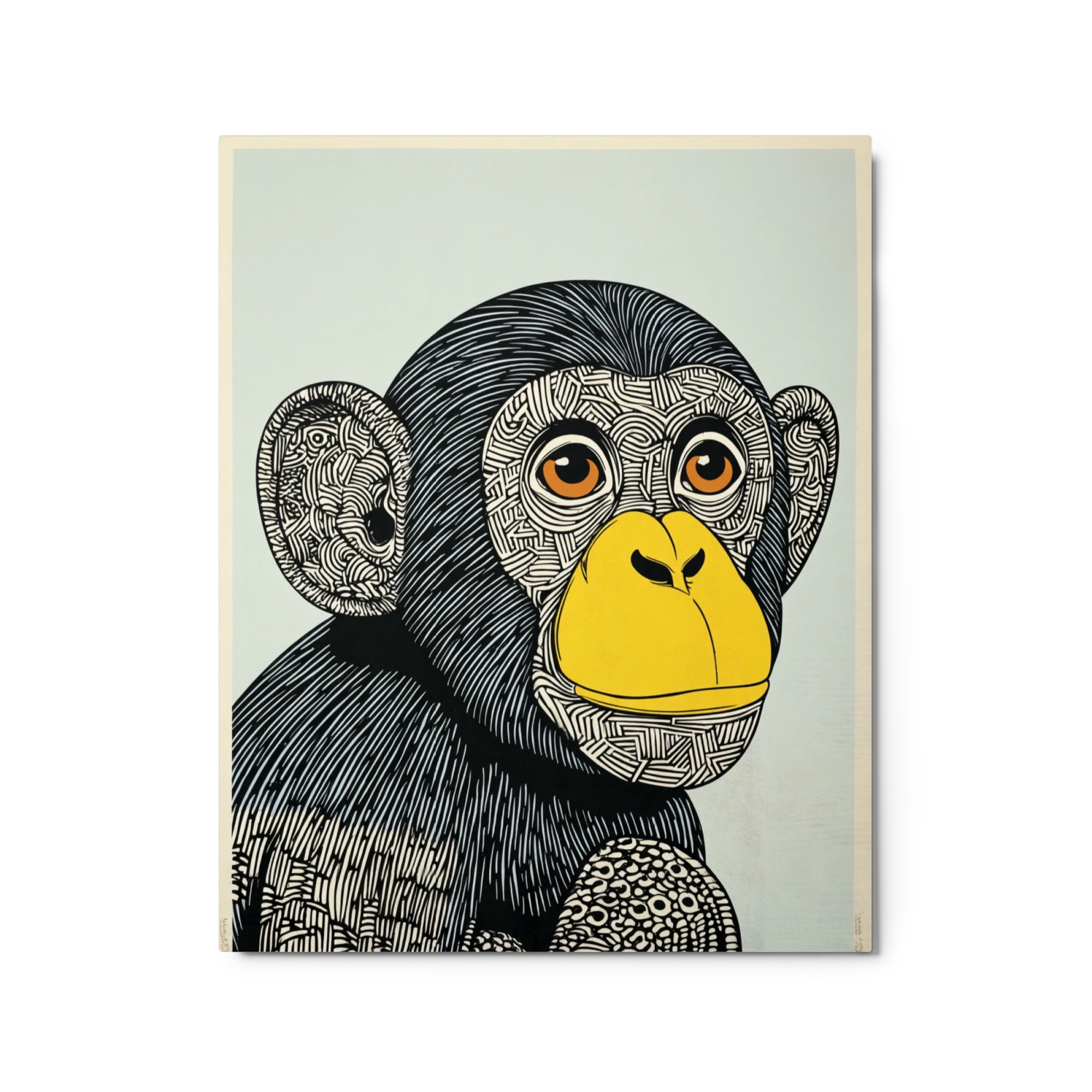 Patterned Chimpanzee Portrait