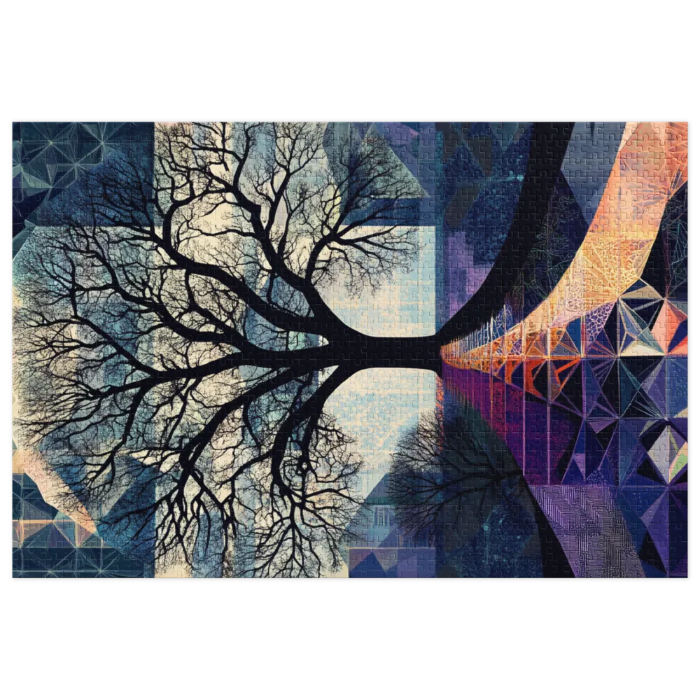 Abstract Tree Landscape Art | Jigsaw Puzzle (252/520 pieces)