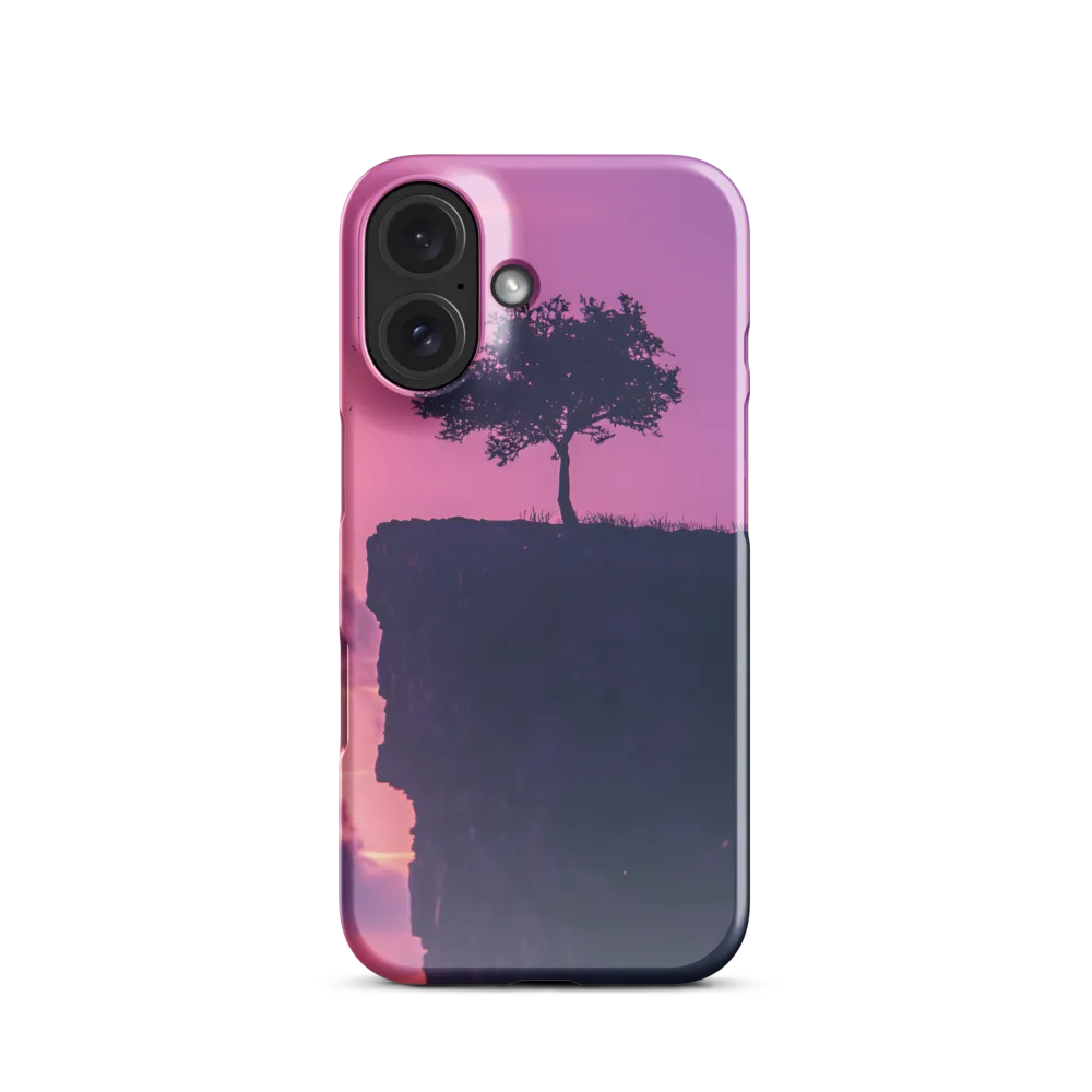 Lone Tree on Purple Cliff 
 iPhone 15 | Tough Case