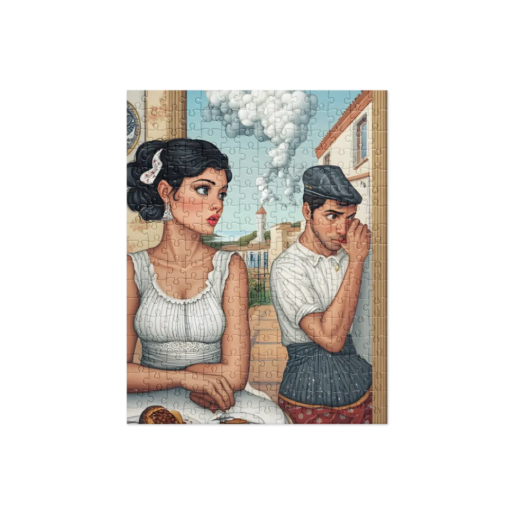 Unspoken Words at the Cafe 
 Jigsaw Puzzle