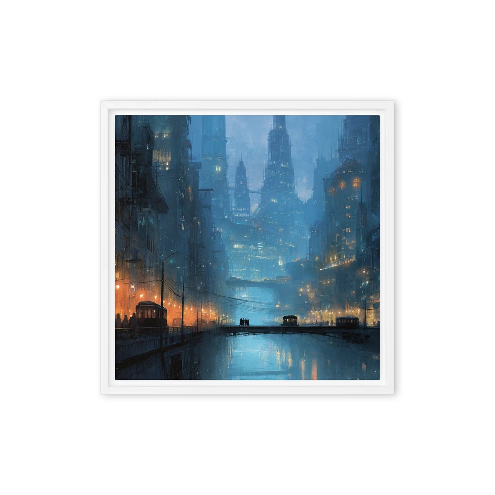 Metropolis of Neon Shadows | Art Print
