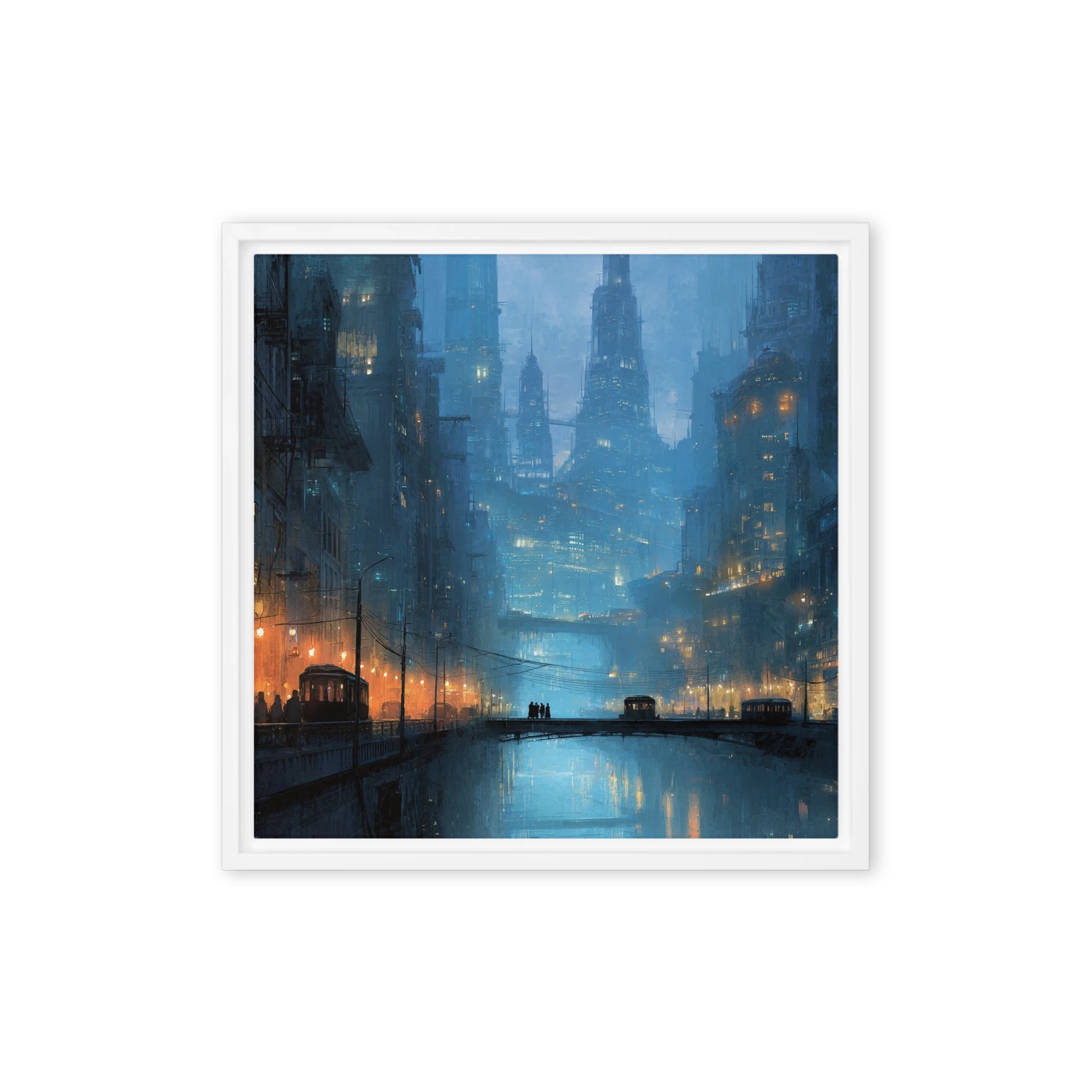 Metropolis of Neon Shadows | Art Print