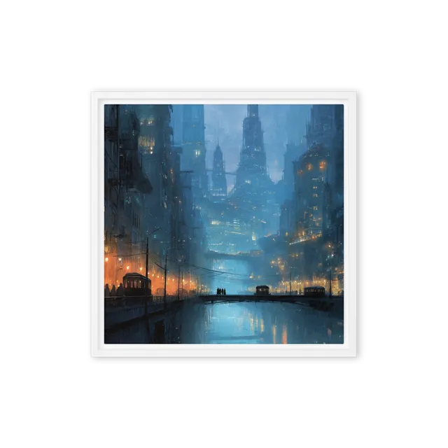 Metropolis of Neon Shadows | Art Print