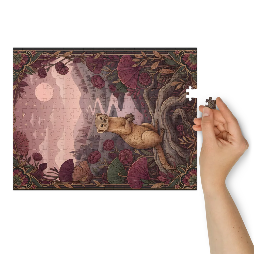 Moonlit Weasel | Jigsaw Puzzles