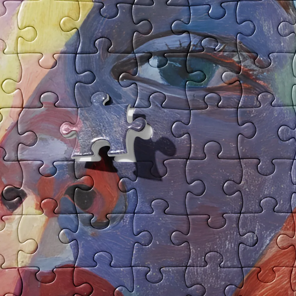 Cubist Floral Portrait 
 Jigsaw Puzzle