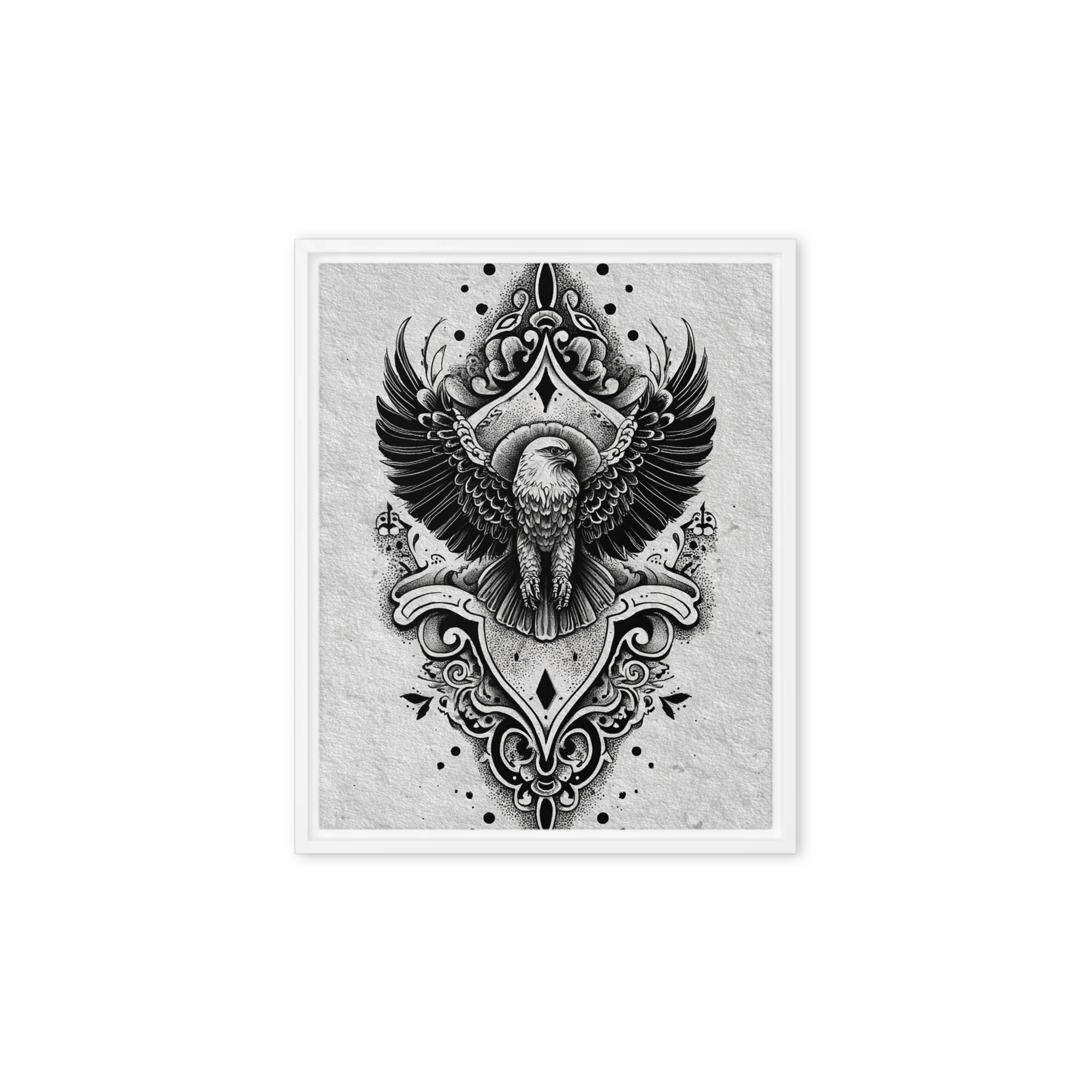 Majestic Eagle Engraving | Art Print