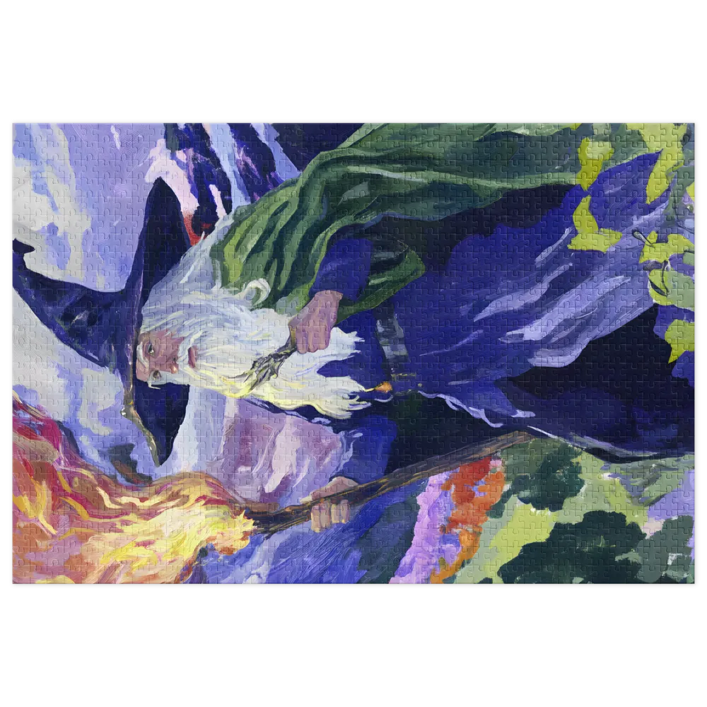 Impressionist Wizard in Landscape | Jigsaw Puzzle (252/520 pieces)