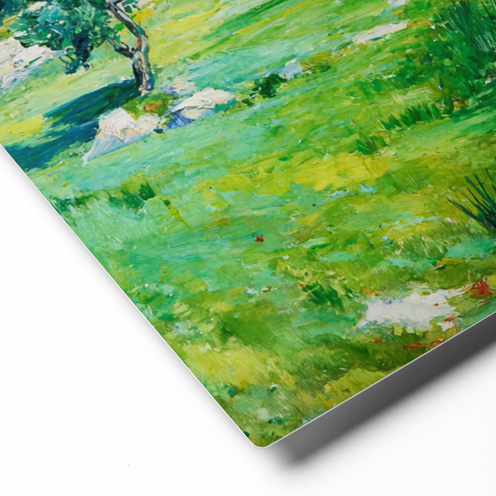 The Sunlit Meadow 
 Canvas with Brown Frame
