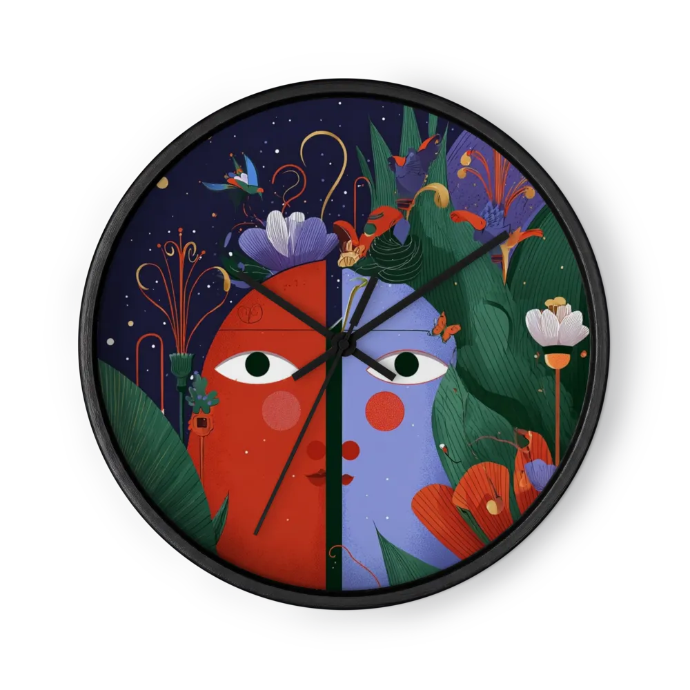Duality in Bloom | Wall Clock