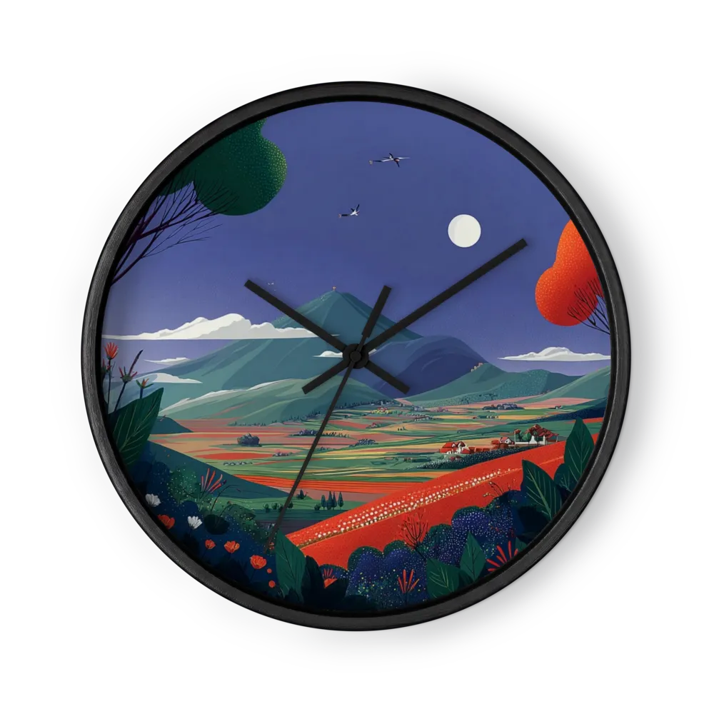 Moonlit Mountain Landscape