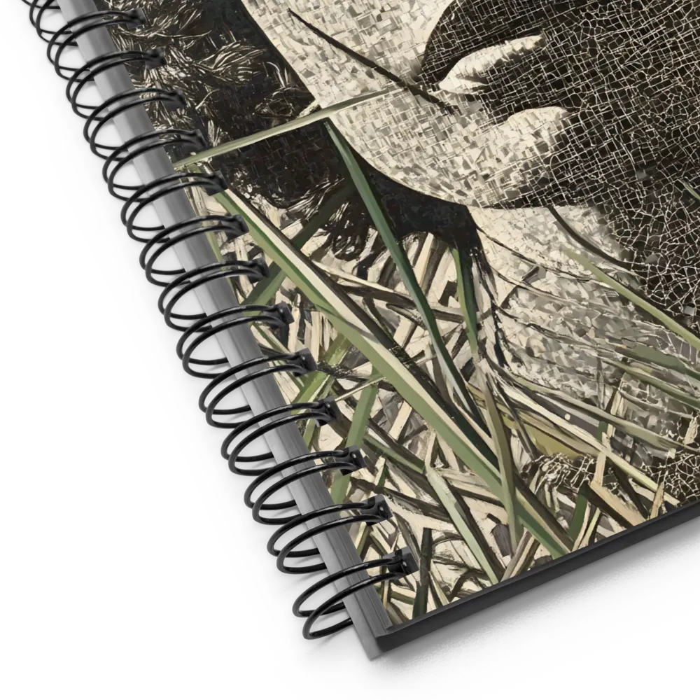 Fragmented Portrait in Reeds 
 Spiral Notebook | 140 pages