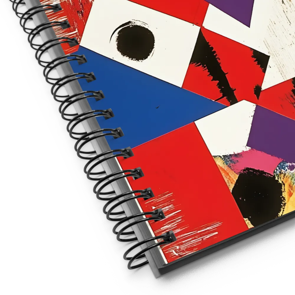Vibrant Geometric Collage 
 Spiral Notebook | 140 pages