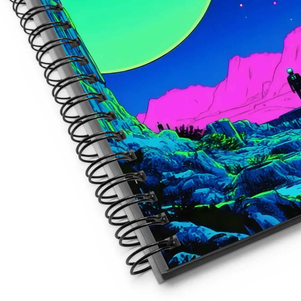 Neon Cosmic Explorer 
 Spiral Notebook | 140 pages