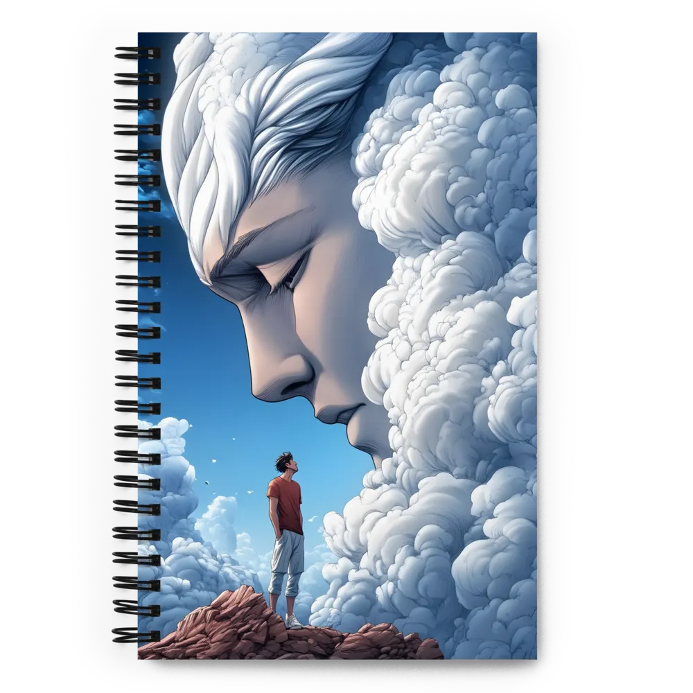The Gaze of the Sky Titan 
 Spiral Notebook | 140 pages