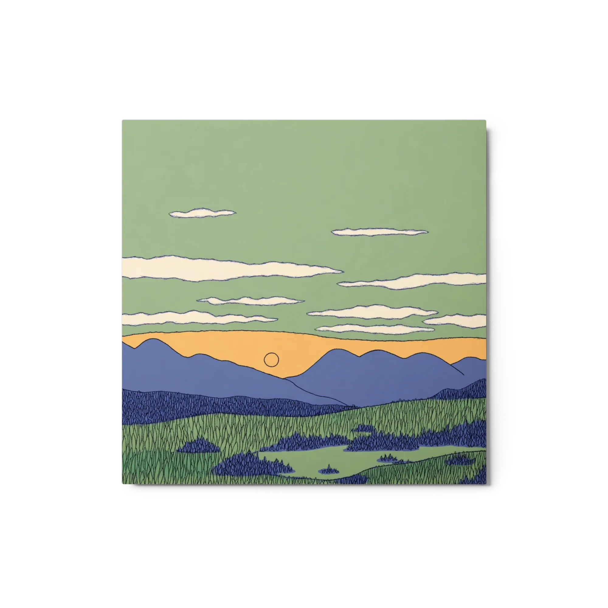 Green Sky Sunset