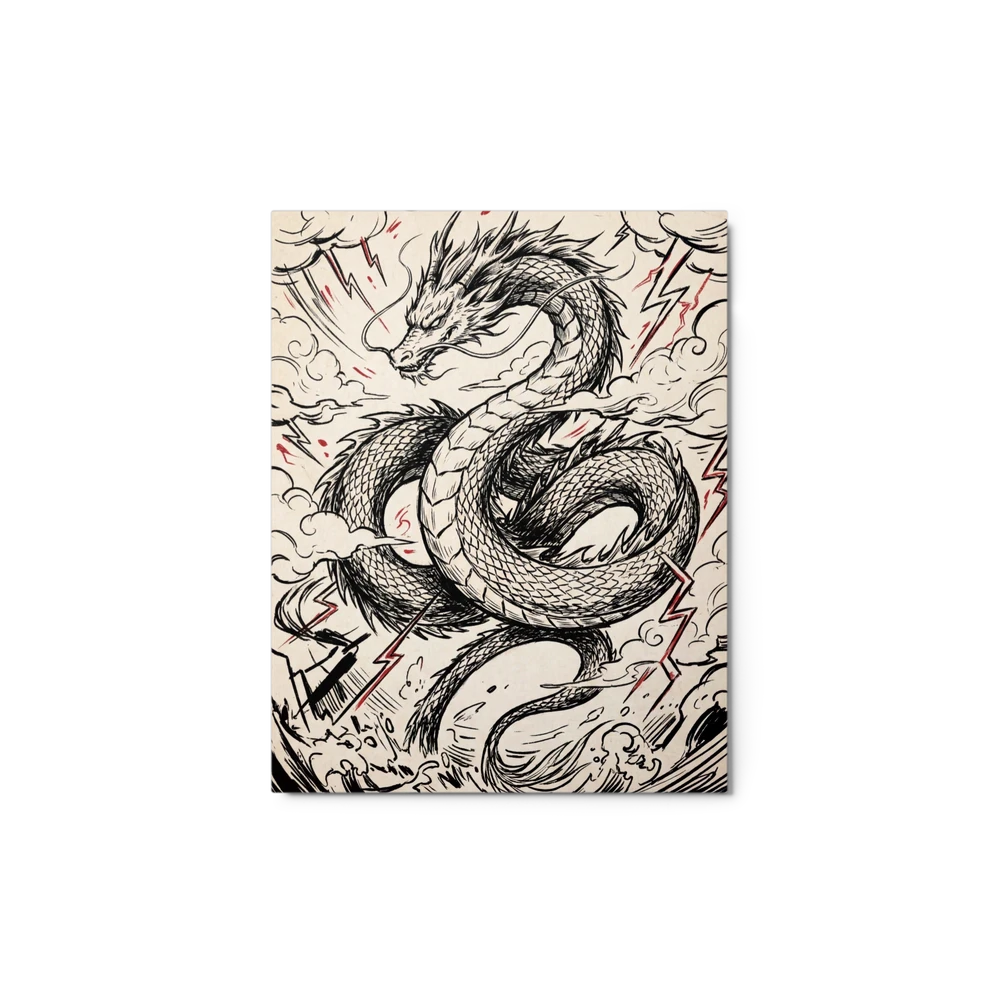 Dragon's Fury in the Storm | Art Print