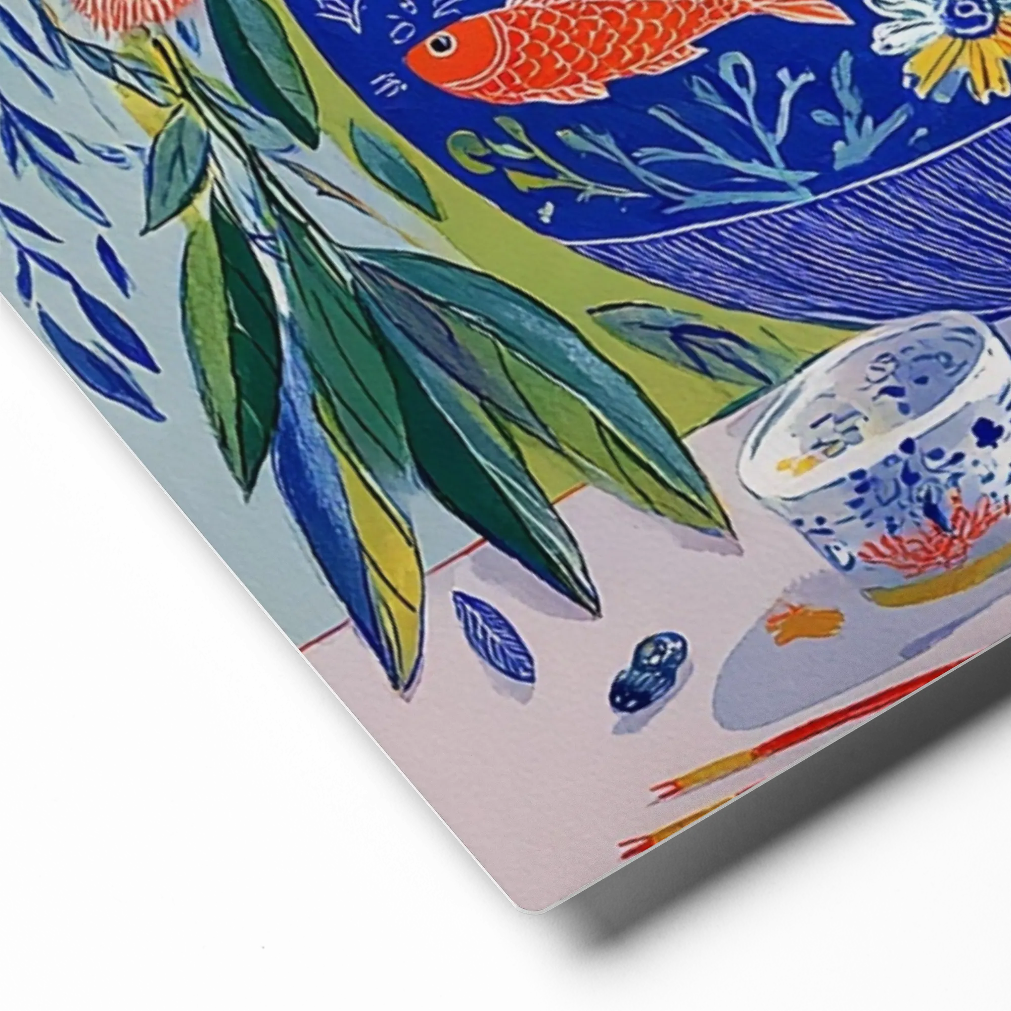 Ocean Bowl Bouquet 
 Canvas | 8″x 8″