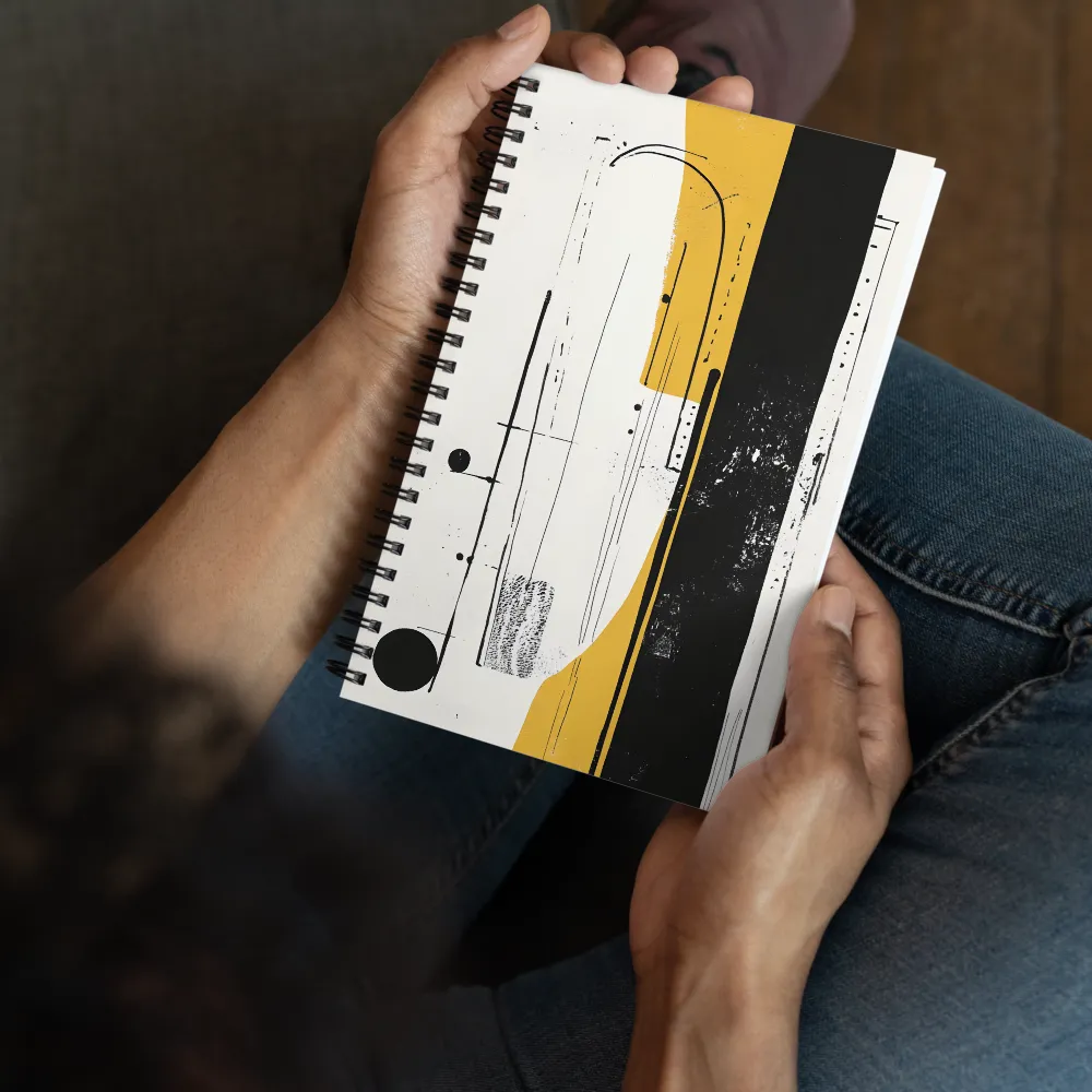 Modern Abstract Composition 
 Spiral Notebook | 140 pages