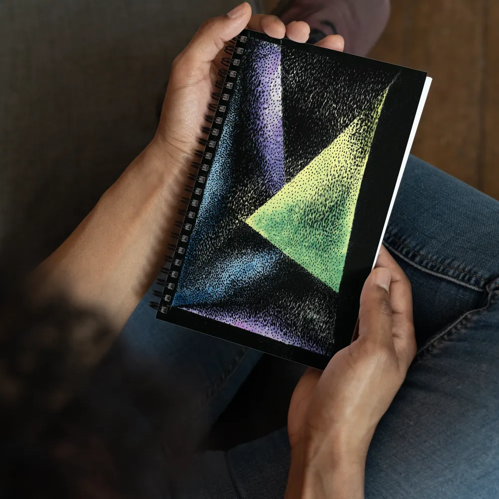 Stippled Neon Geometry 
 Spiral Notebook | 140 pages