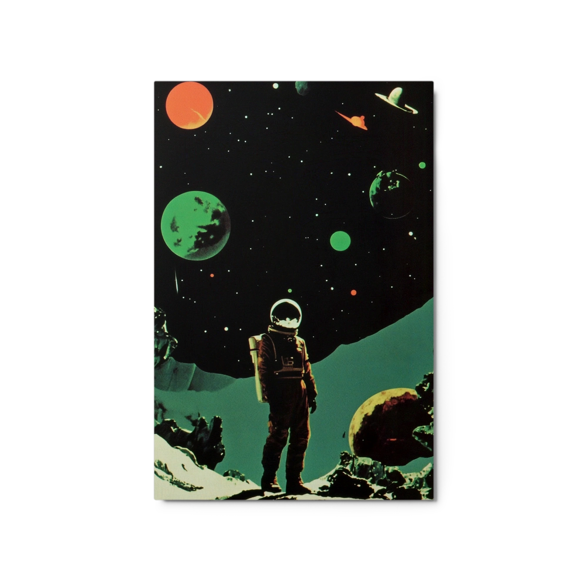 Surreal Astronaut in Cosmic Space