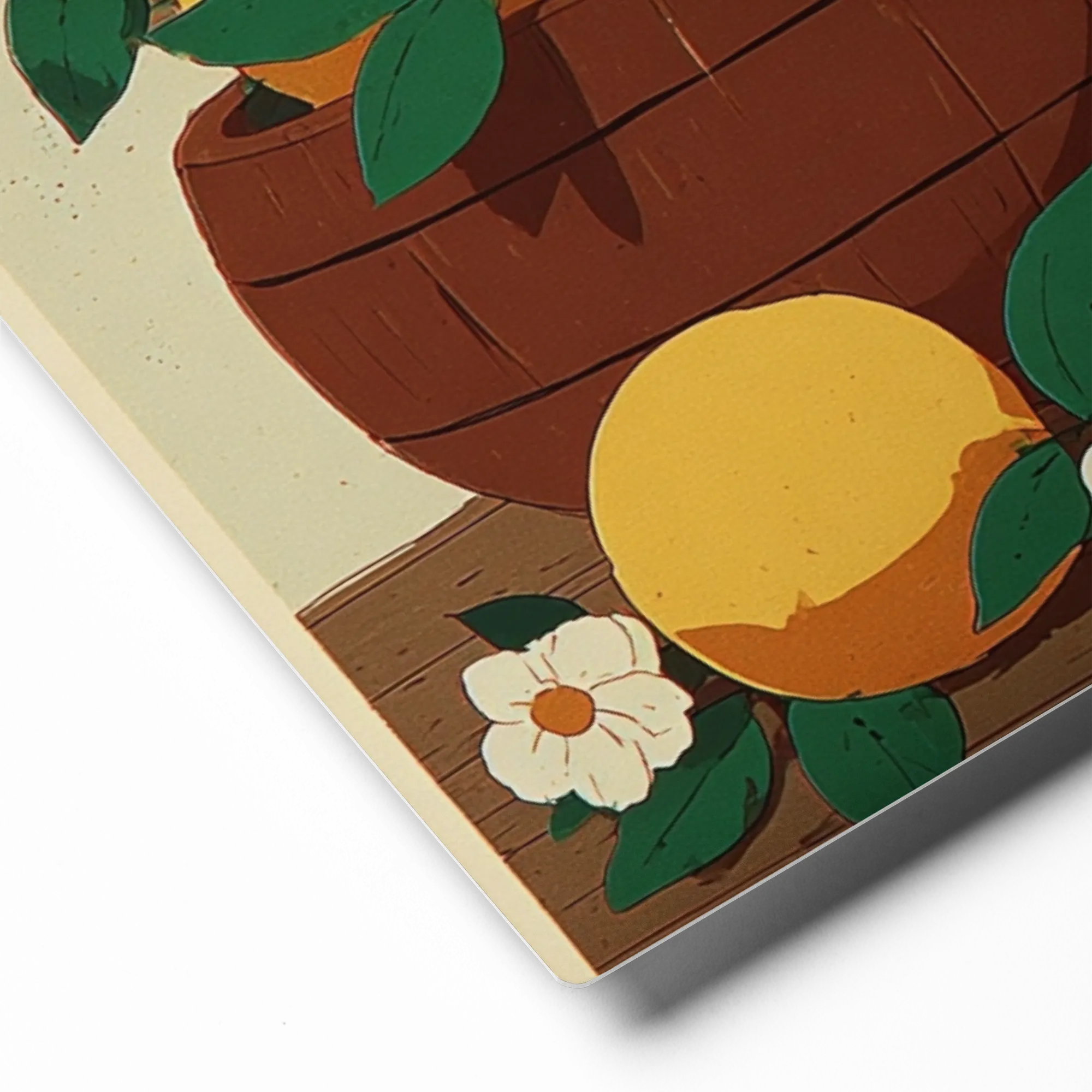 Lemons and Glass Bottle Still Life | Art Print