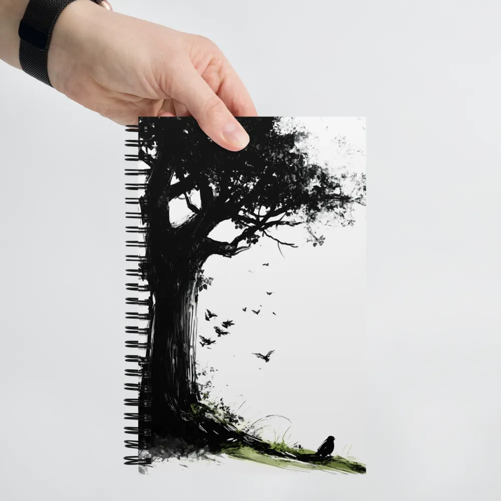 Lone Tree Silhouette 
 Spiral Notebook | 140 pages