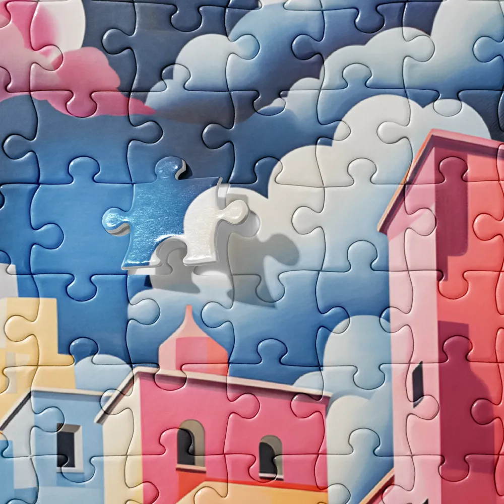 Whimsical Cityscape
