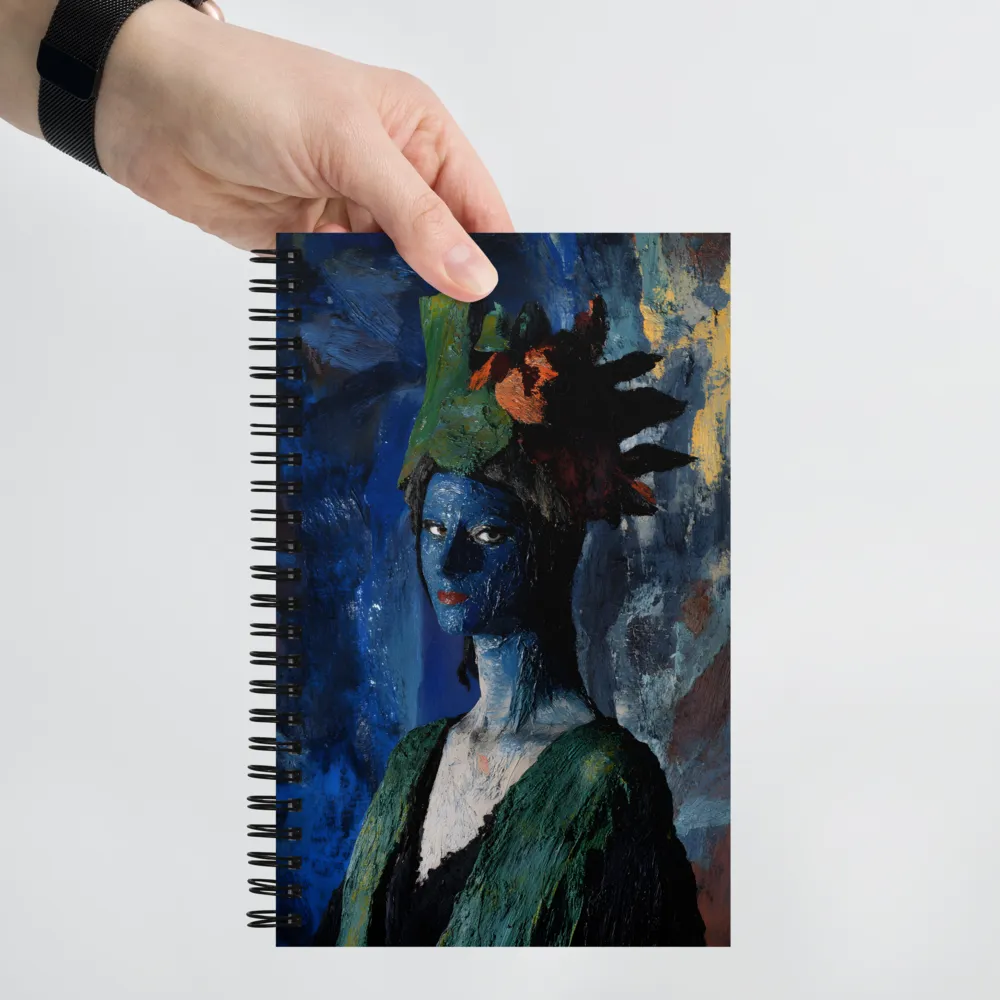 Impasto Headdress Portrait 
 Spiral Notebook | 140 pages