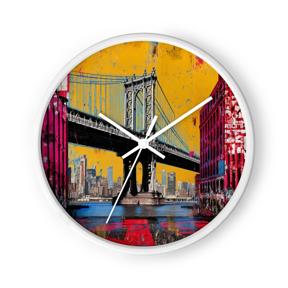 Urbane Manhattan Bridge | Wandklok
