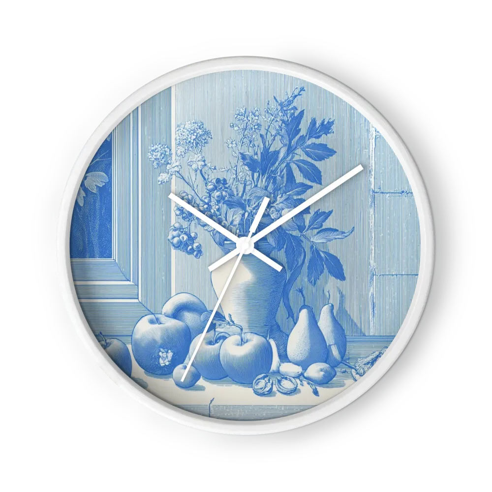 Blue Still Life with Fruit and Vase