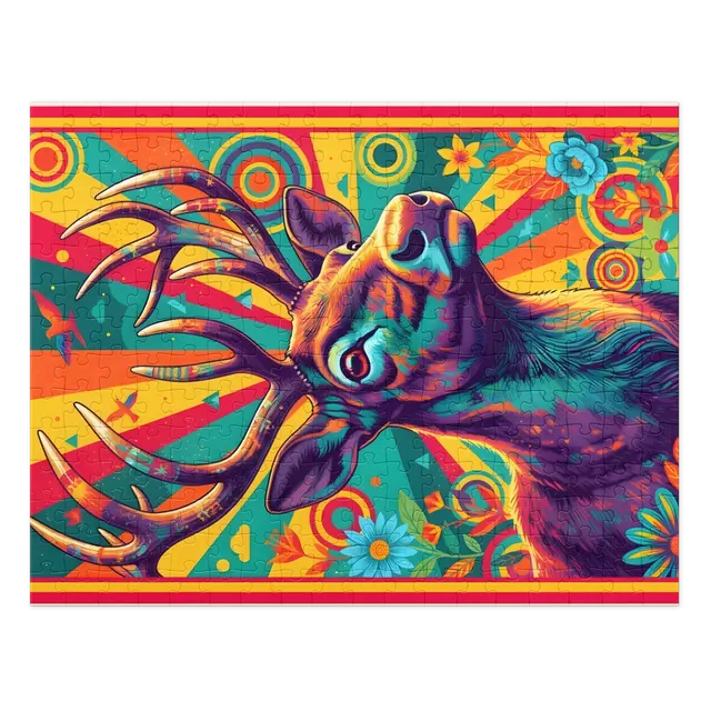 Psychedelic Stag | Jigsaw Puzzles
