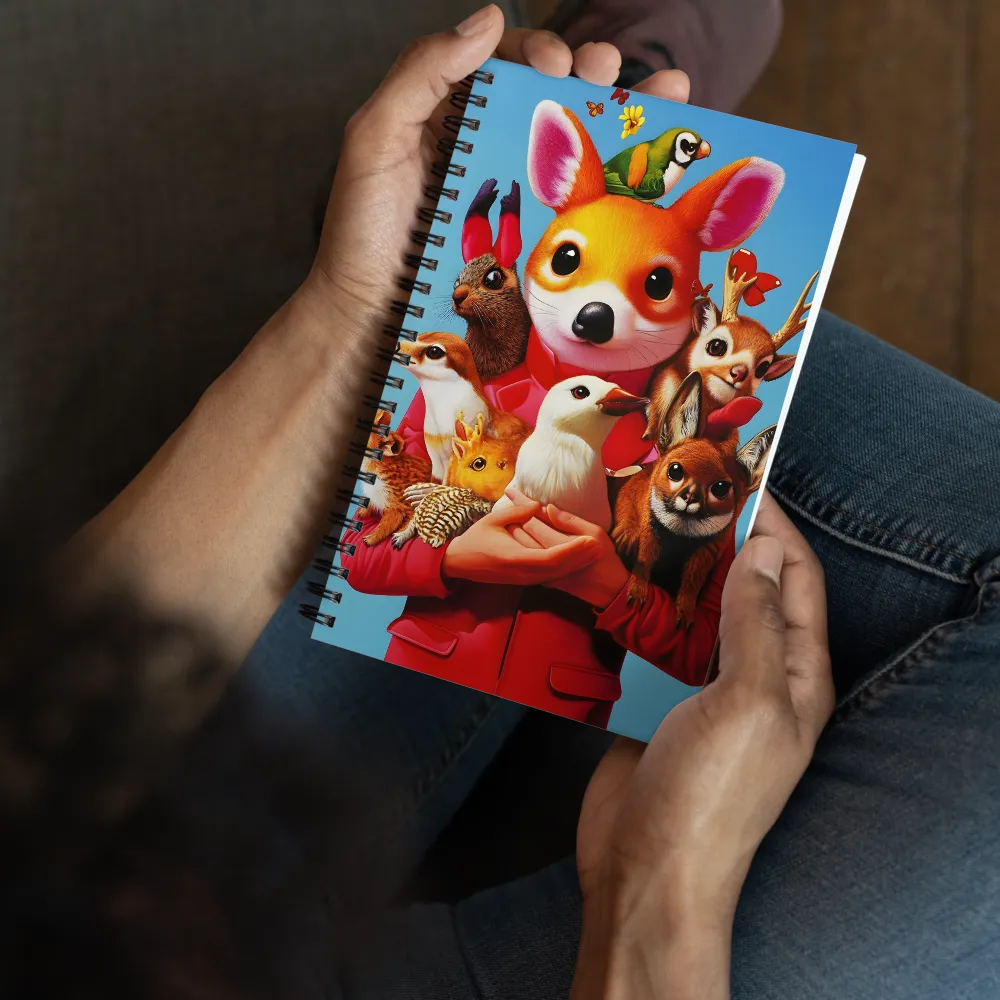 Whimsical Animal Companions 
 Spiral Notebook | 140 pages