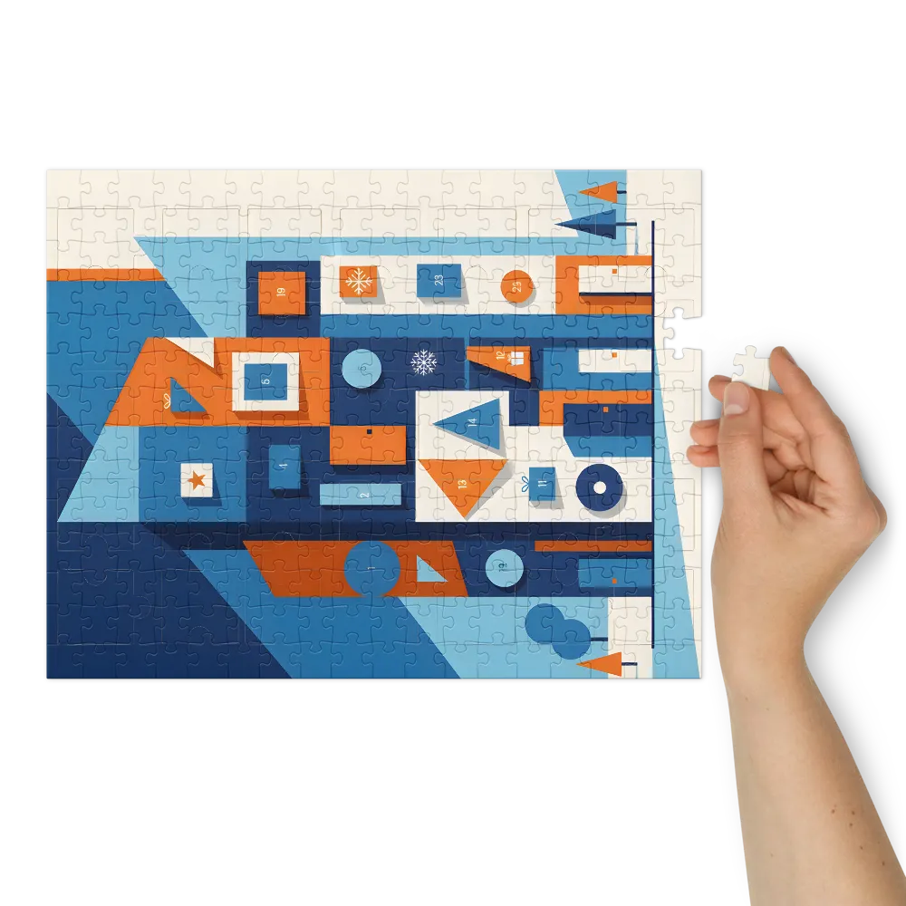 Geometric Advent House | Jigsaw Puzzles