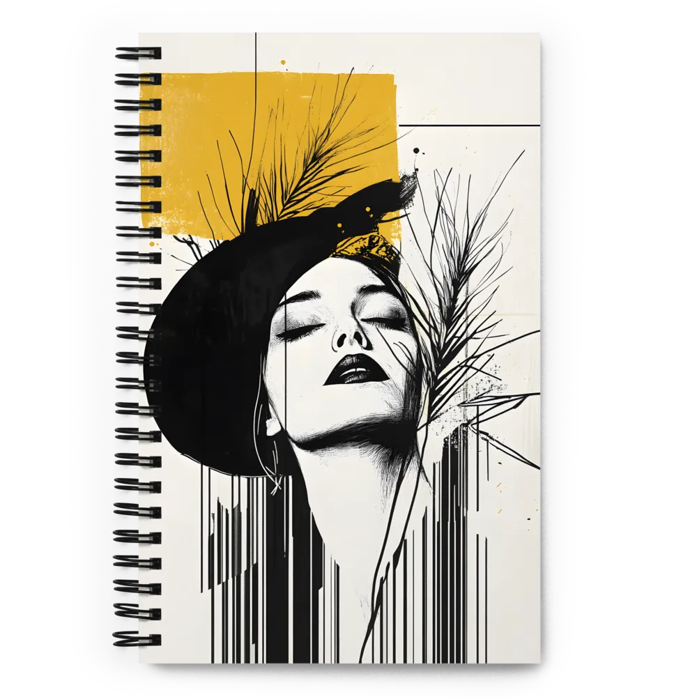 Contemplation in Graphic Contrast 
 Spiral Notebook | 140 pages