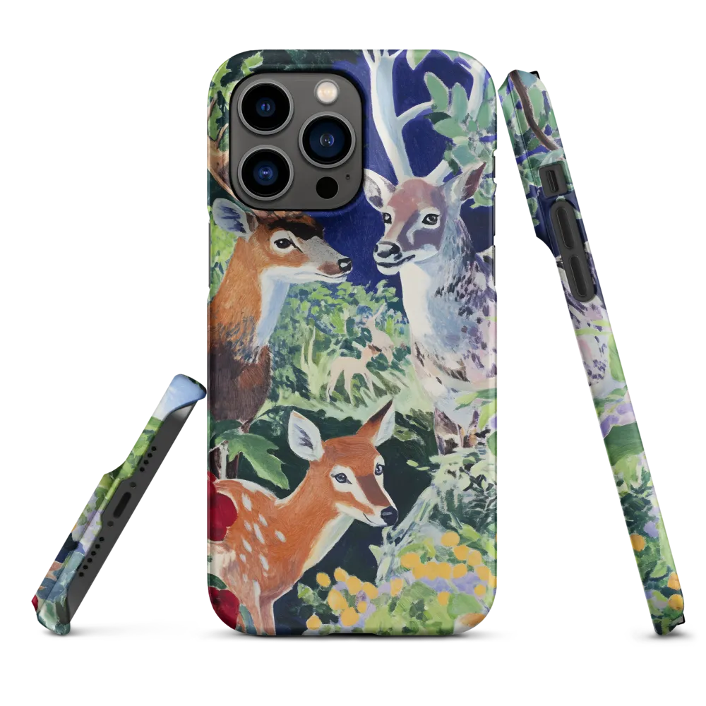 Three Deer in Lush Nature | Phone Case