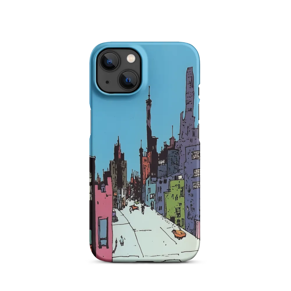 Colorful Cityscape Illustration | Phone Case