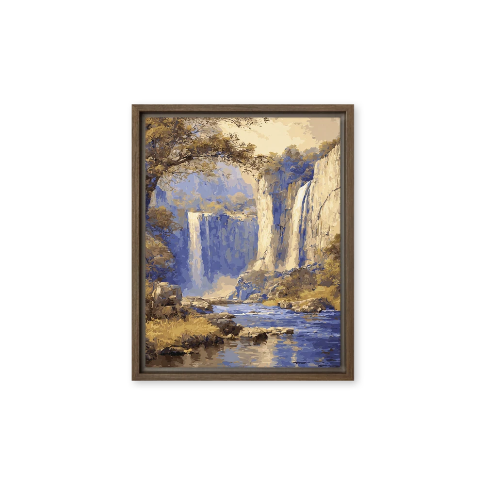 Blue-Gold Waterfall | Art Print