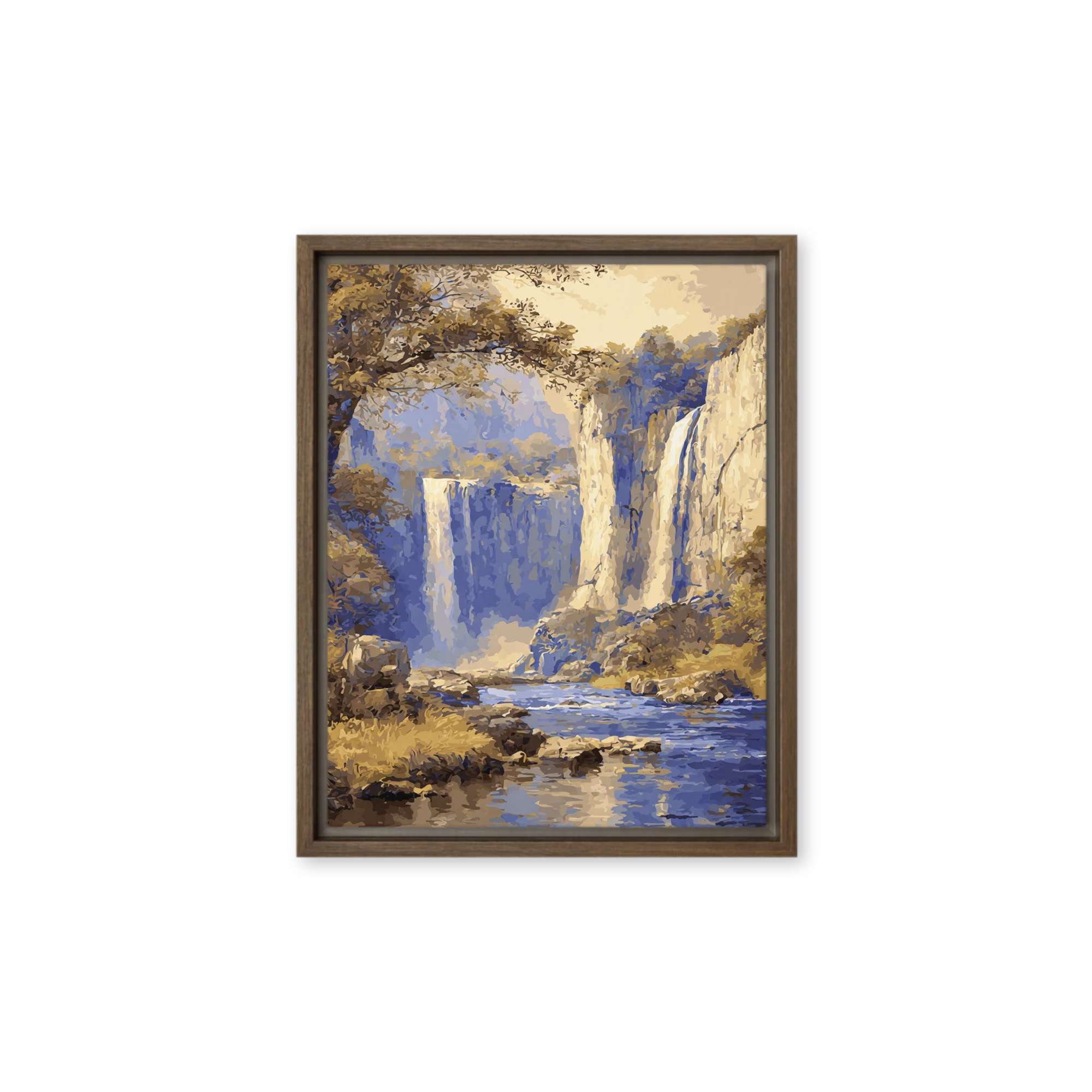 Blue-Gold Waterfall