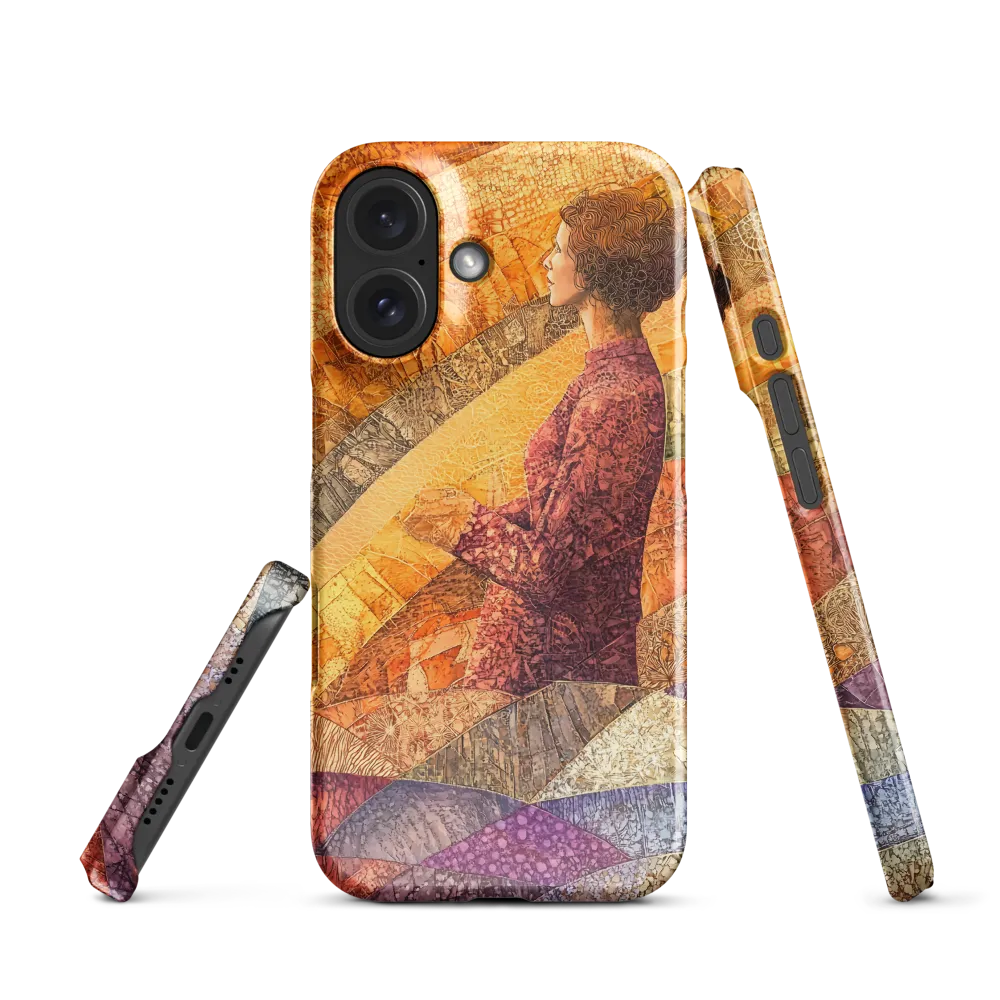 Contemplative Patchwork Profile 
 Samsung Galaxy S24 | Snap Case