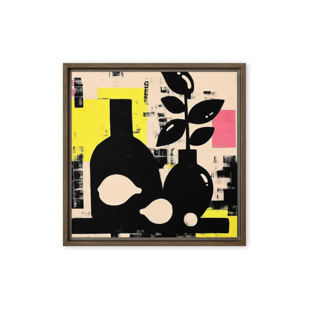 Citrus and Silhouette 
 Poster with Black Frame | 16″x 16″