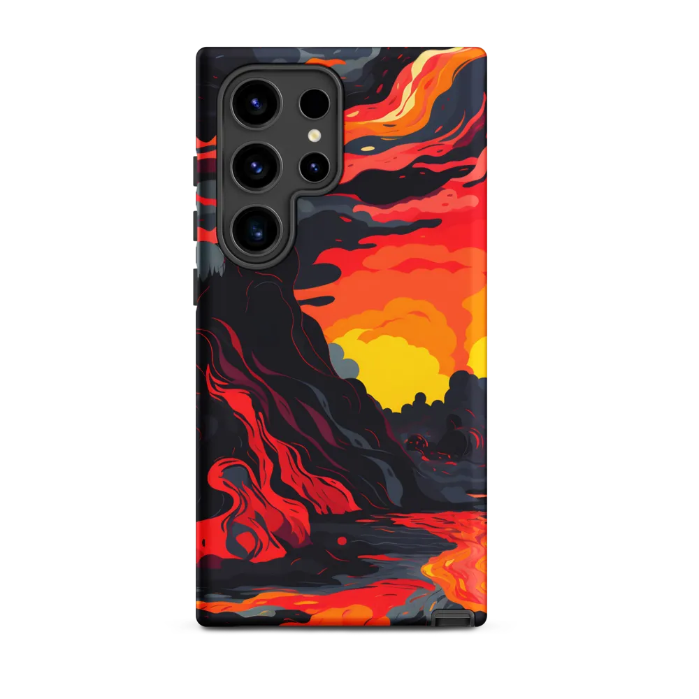 Surreal Landscape with Flowing River | Phone Case