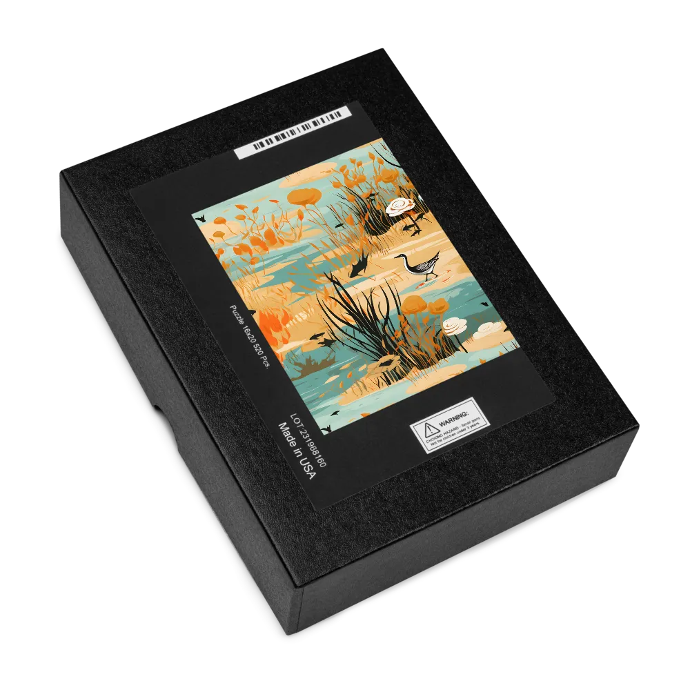 Wetland Serenity 
 Jigsaw Puzzle in Tin Box