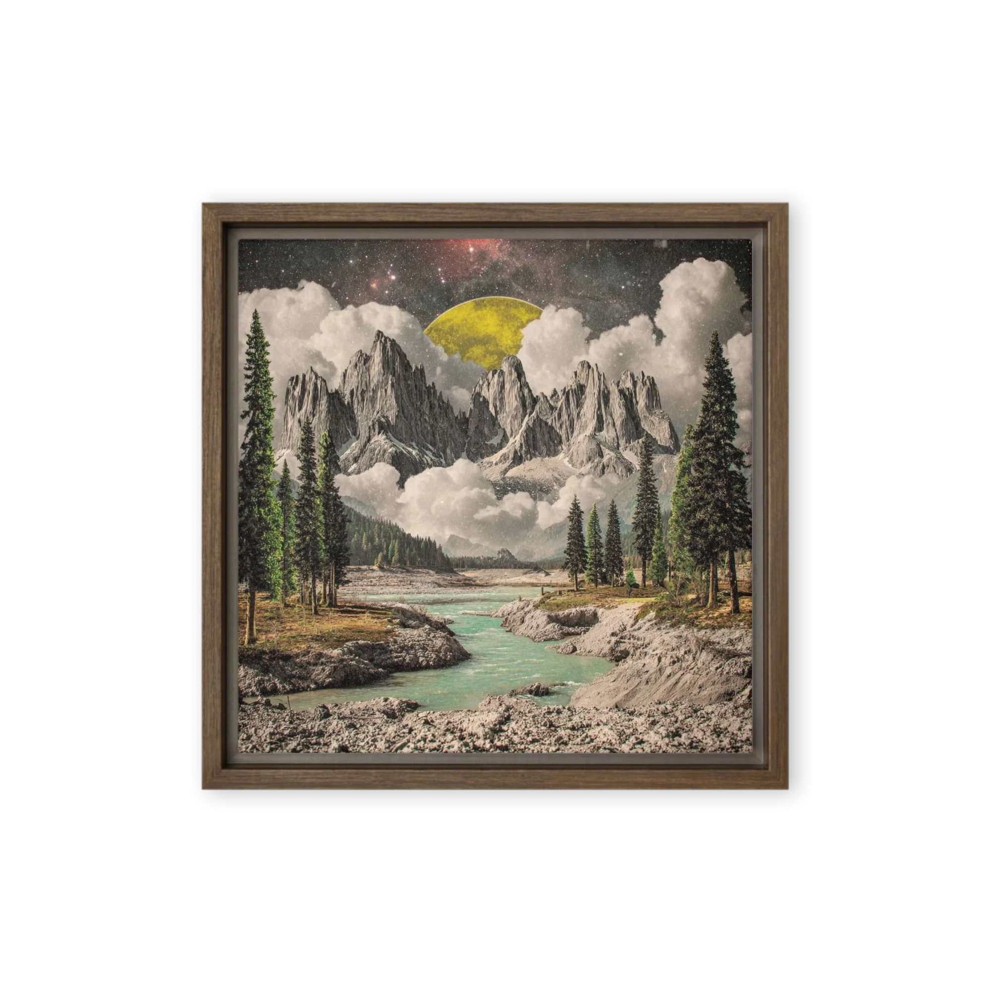 Yellow Moon Mountain Collage