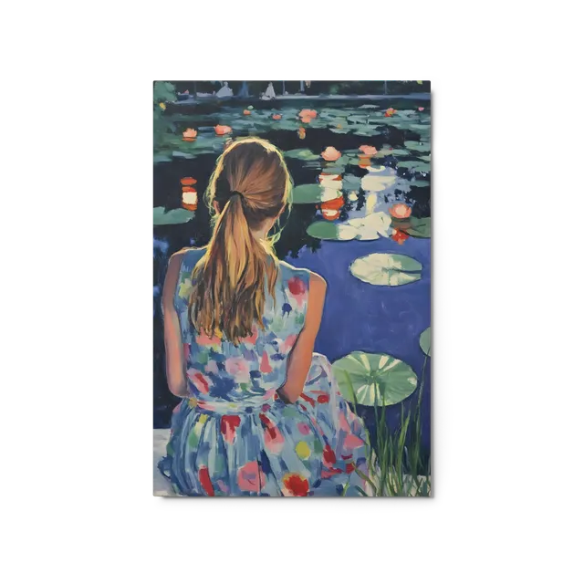 Reflections on the Water Lily Pond | Art Print