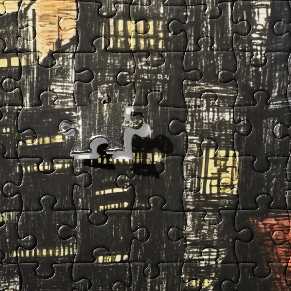 Dystopian City Alley 
 Jigsaw Puzzle