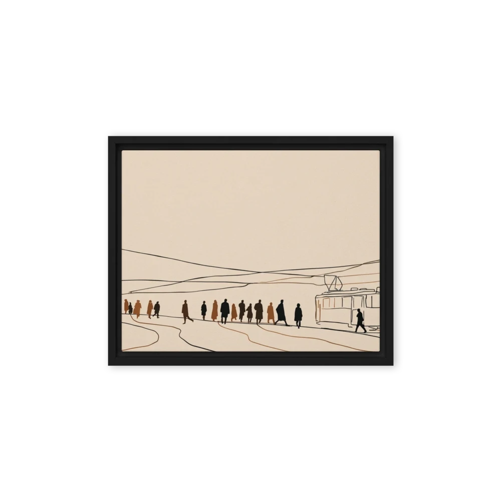 City Commute in Silhouette