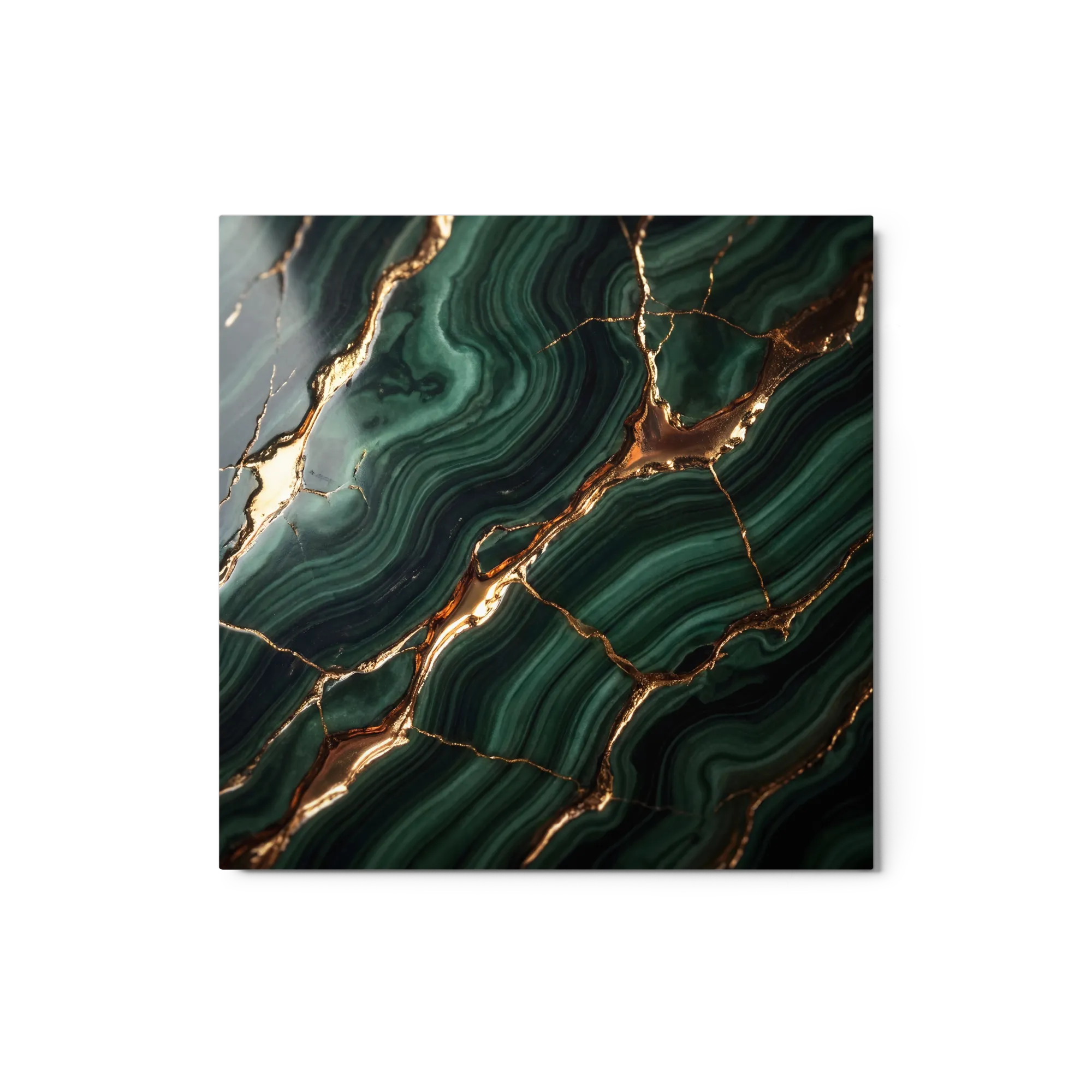 Gilded Malachite Kintsugi