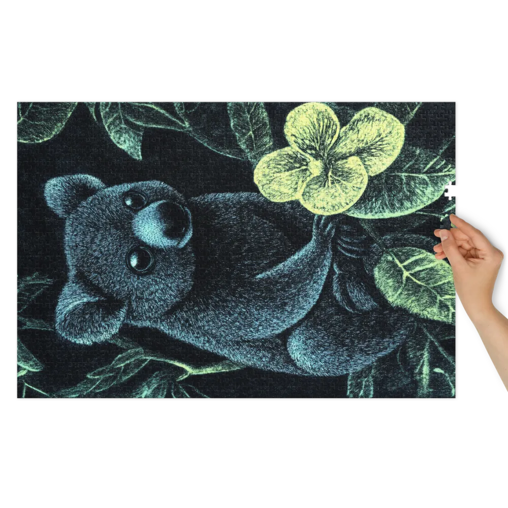 Koala Ink Illustration | Jigsaw Puzzle (252/520 pieces)