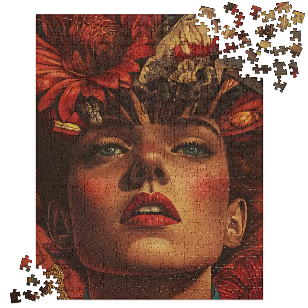 Floral Mind Bloom 
 Jigsaw Puzzle in Tin Box