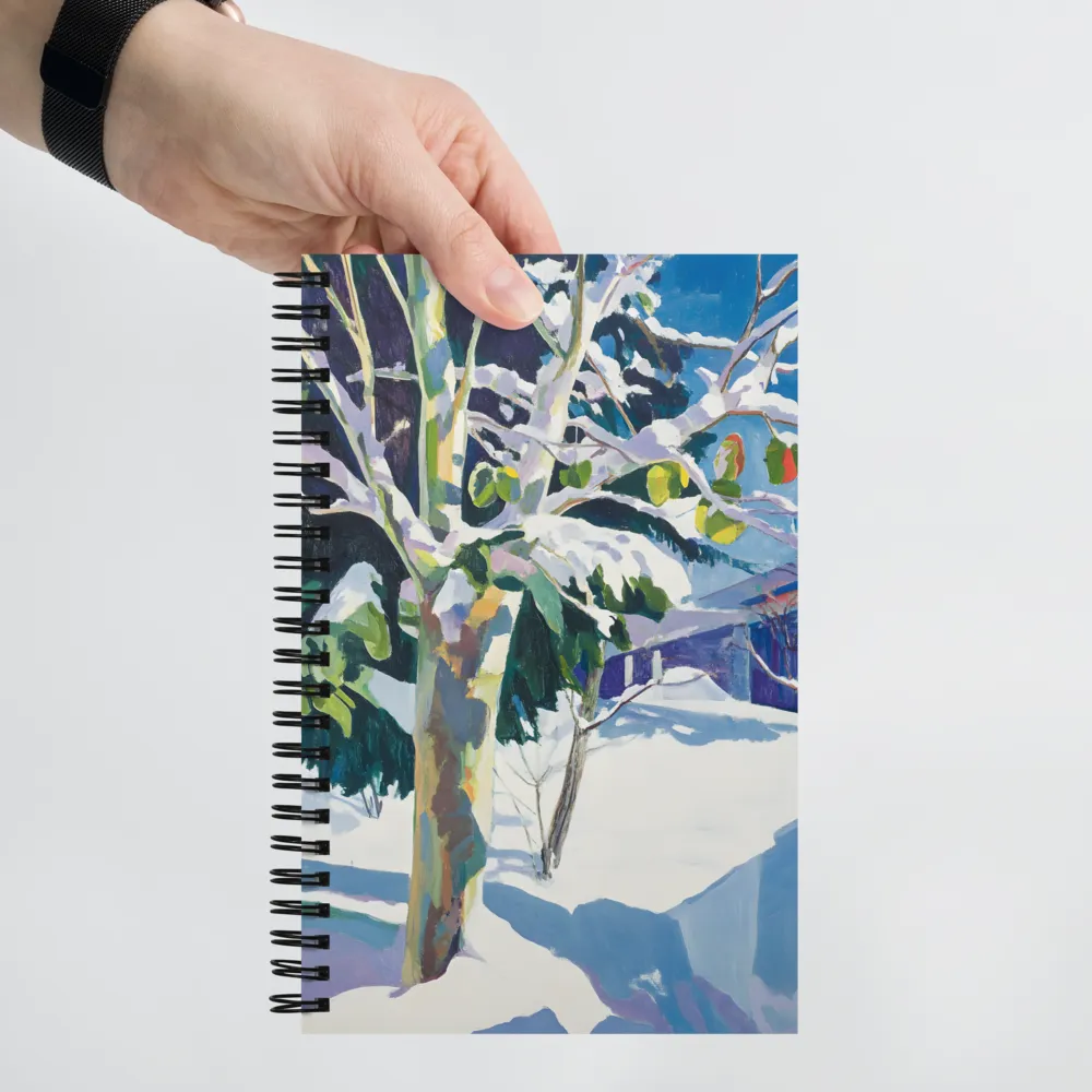 Winter's Serene Embrace 
 Spiral Notebook | 140 pages